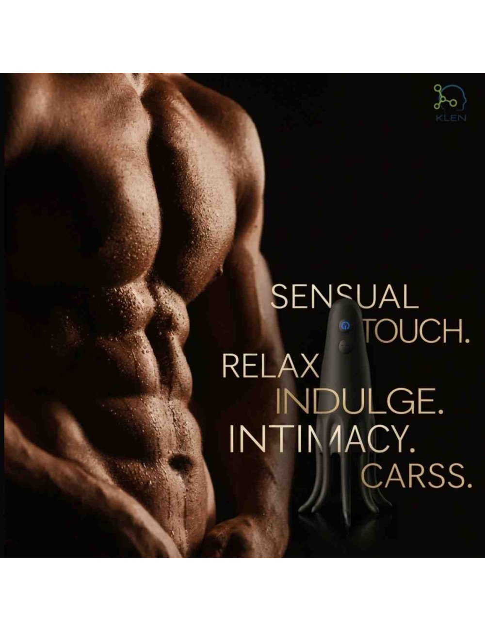 Male Personal Massager Rechargeable Multi Mode Handheld Body Massager for Men Silicone Flexible Head Waterproof USB Charging