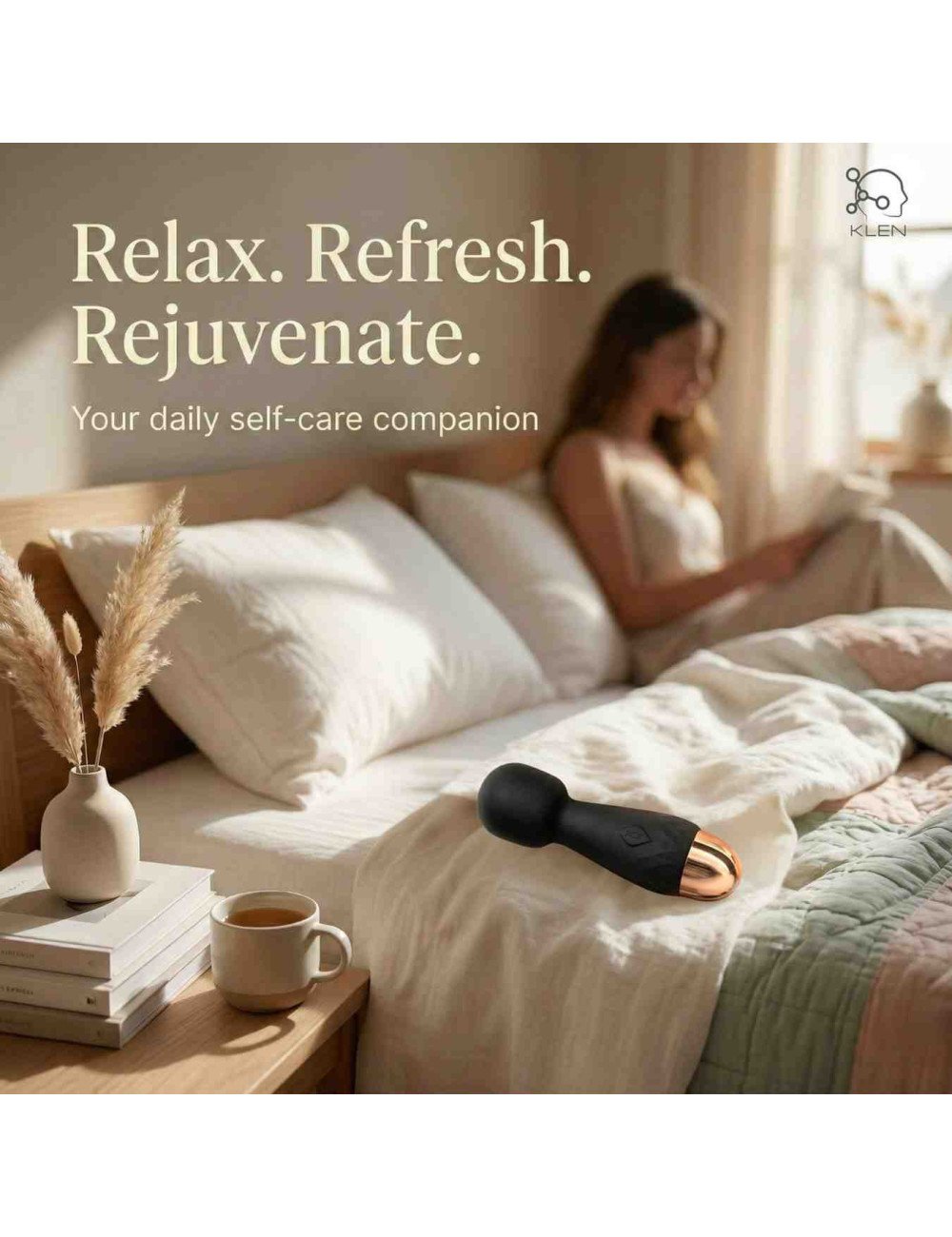 Portable Personal Massager for Women – 10-Mode  Rechargeable Body Massager with USB Charging, Silicone & ABS Compact Design