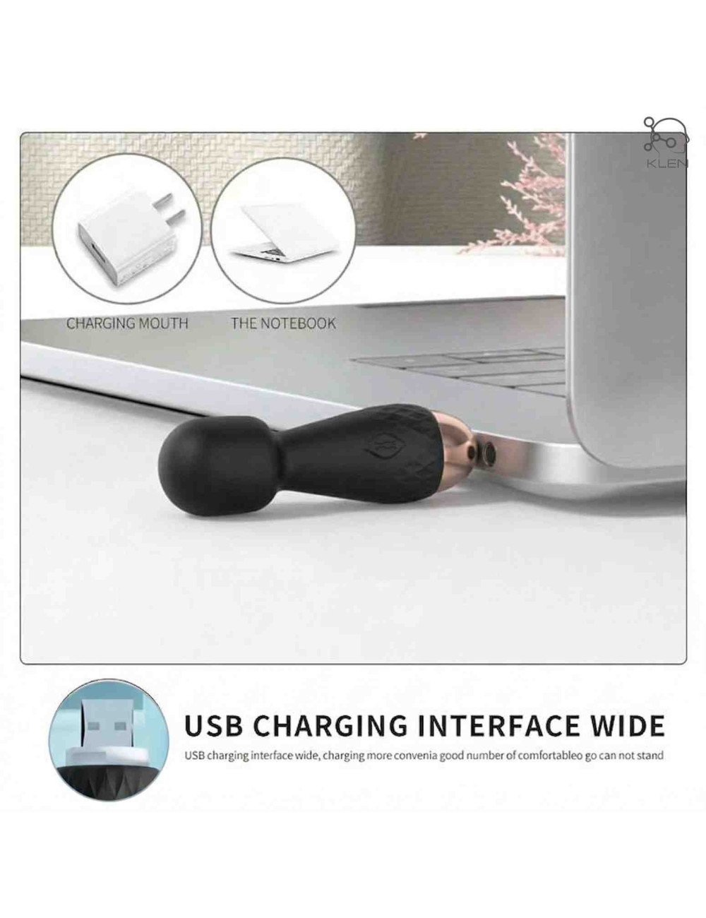 Portable Personal Massager for Women – 10-Mode  Rechargeable Body Massager with USB Charging, Silicone & ABS Compact Design