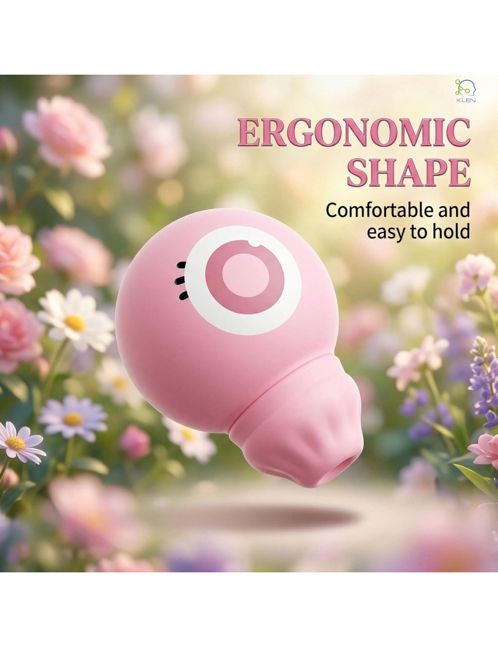 KLEN Women Personal Use Massager Rechargeable with 10 Modes Mini Handheld Massager Travel Friendly and Self Relaxation Tool