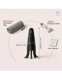 Male Personal Massager Rechargeable Multi Mode Vibrating Adult Toy for Men Silicone Flexible Head Waterproof USB Charging Device
