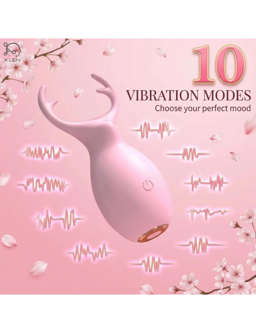 LADIES PERSONAL MASSAGER – WIRELESS PORTABLE WOMEN MASSAGER WITH 10 VIBRATION MODES, VIBRATORY STRESS RELIEF  DEVICE.