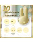 Mini Body Massager for Women – USB Rechargeable Ladies Massage Device with 10 Vibration Modes  & Stress Relief