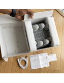 Rechargeable Full Body Massage Machine for Body Pain and Stress Relief , Massager with Interchangeable Heads (Grey)