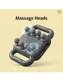 Rechargeable Full Body Massage Machine for Body Pain and Stress Relief , Massager with Interchangeable Heads (Grey)