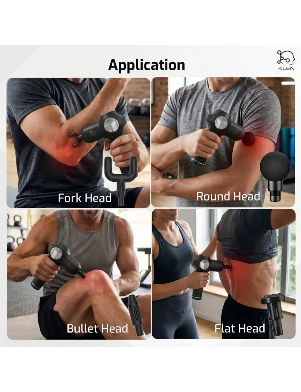 Portable Body Massager Machine for Body Pain Relief Deep Tissue Vibrator Massage Gun for Back, Neck, Shoulder & Leg Muscle.