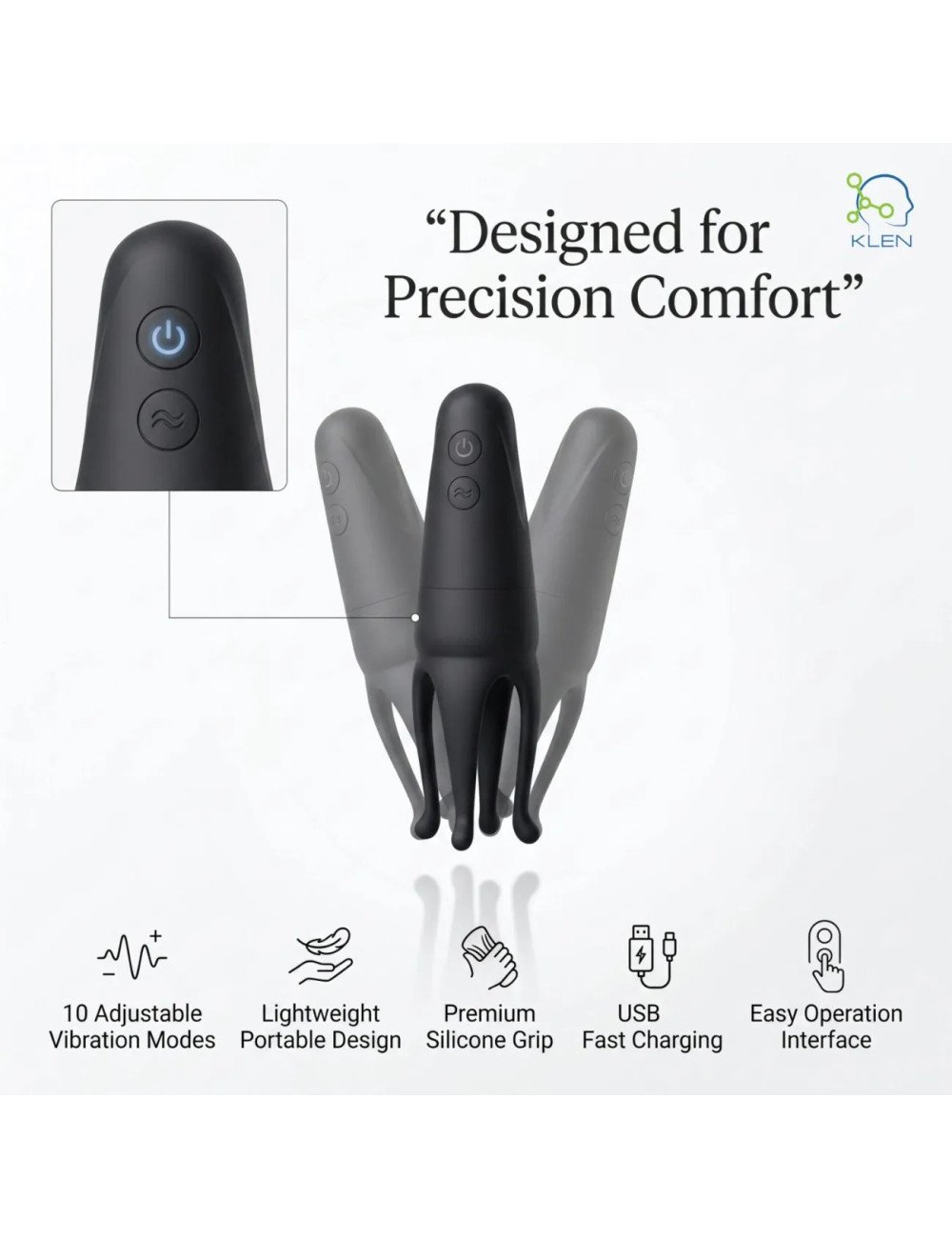 Male Personal Massager Adult Toy for Men Rechargeable Silicone Intimate Pleasure Device Discreet Portable Wellness Massager