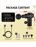 Massage Gun for Pain Relief Portable Rechargeable Deep Tissue Complete Body Massager Machine for Men & Women.
