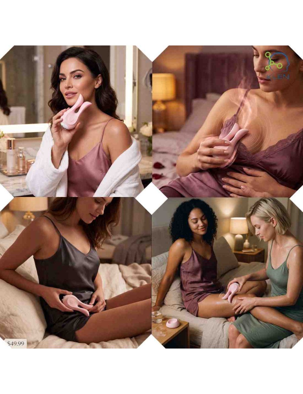 Personal Massager for Women Vibrator Electric Rechargeable Waterproof Handheld Body Massager Silicone Wellness & Travel Friendly