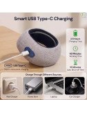 Electric Neck Pillow Massager Wireless Deep Tissue Massage with Soothing Heat for Neck & Muscle Pain Relief for Travel (Grey)