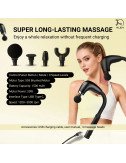 KLEN Deep Tissue Handheld Body Massager Machine with Extended Handle For Full Body Pain Relief, Neck, Shoulder, Back