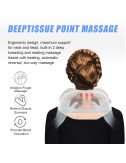 Neck Pillow Massager Rechargeable Memory Foam With Deep Massage Vibration for Pain Relief, Travel, Flight,Train, Car & Home Use