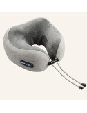 Neck Pillow Massager Rechargeable Memory Foam With Deep Massage Vibration for Pain Relief, Travel, Flight,Train, Car & Home Use