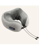 Neck Pillow Massager Rechargeable Memory Foam With Deep Massage Vibration for Pain Relief, Travel, Flight,Train, Car & Home Use
