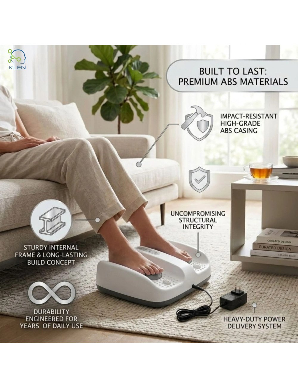 Foot Massager Machine for Pain Relief with Deep Kneading, Heat Therapy and Comfortable Relaxation for Home Use Daily