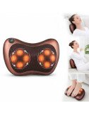 Neck Massage Pillow with Heat – 8 Head Deep Kneading Electric Massager for Back, Abdomen & Legs Pain Relief Therapy
