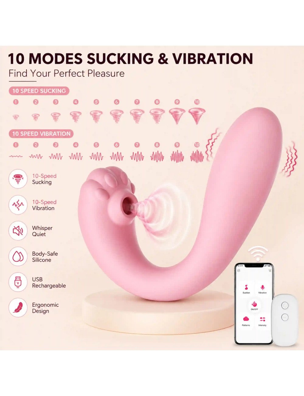 KLEN Body Massager Machine For Women Self Care Portable Wellness Device