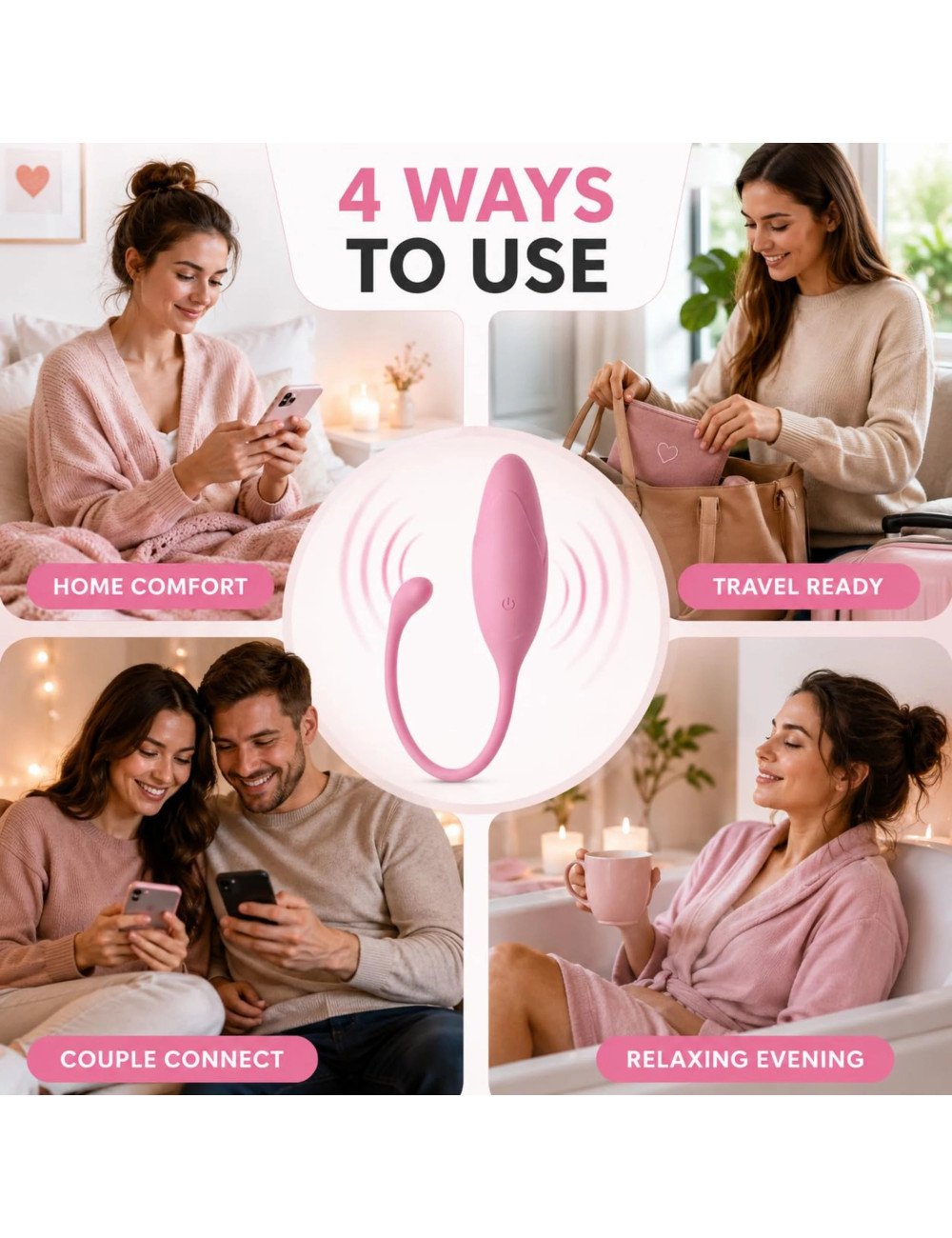 Massage for Women at Home | Personal Wellness Device for Comfortable, Convenient & Relaxing Everyday Self-Care