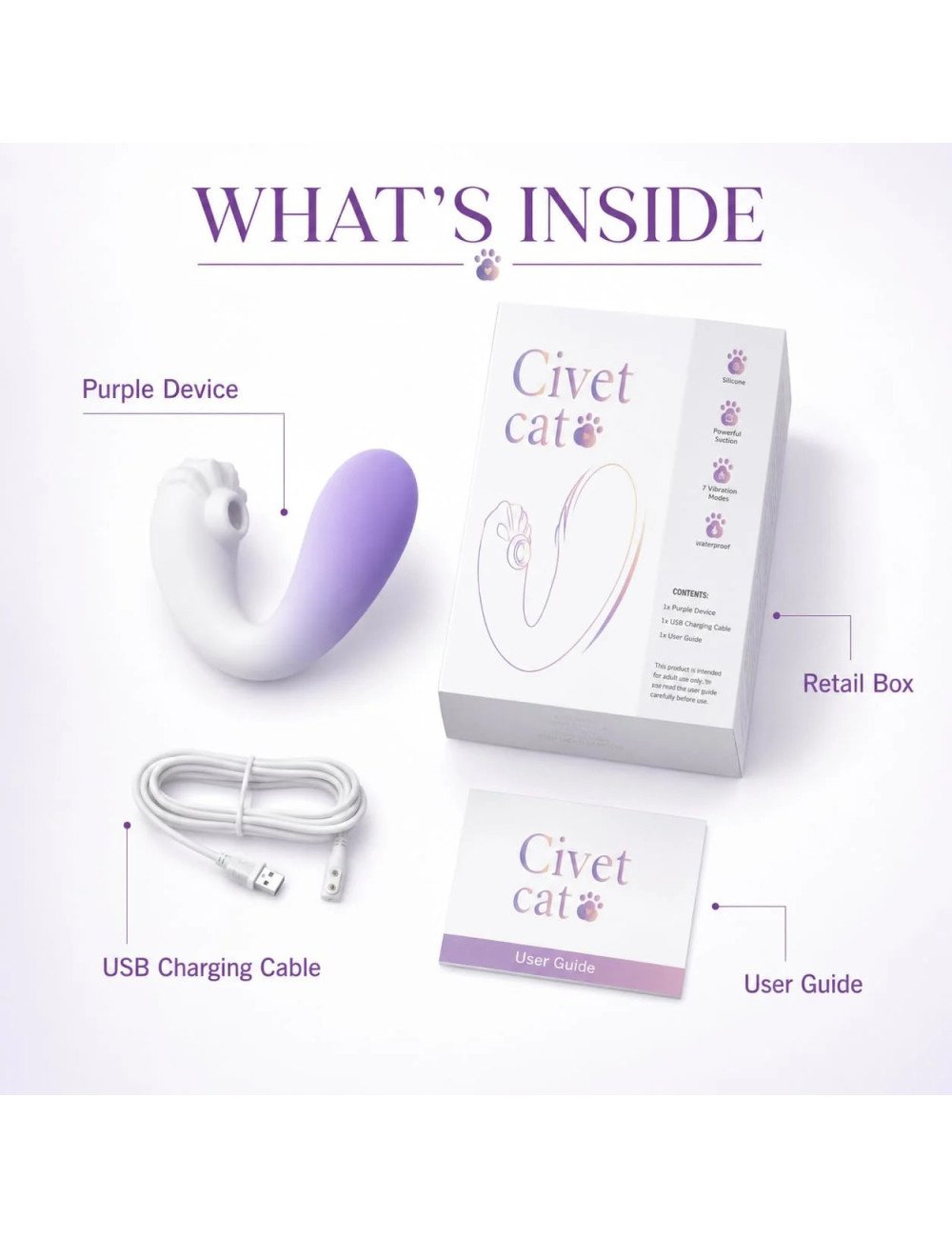 KLEN Personal Massager Machine For Women Body Handheld Vibrating Device For Stress Relief, Self Care With App Control