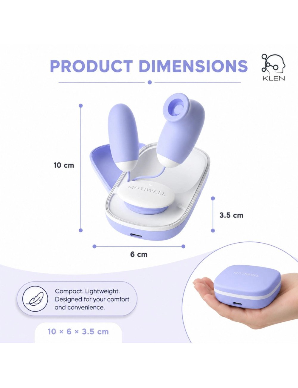 Ladies Body Massage Machine Portable Wireless Handheld Device with USB Charging for Personal Comfort and Everyday Wellness