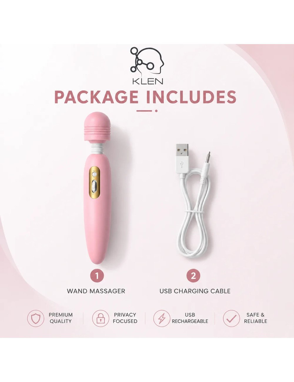 Women Massager Machine for Personal Care Electric Handheld Rechargeable Wireless Portable Wellness Device for Relaxation