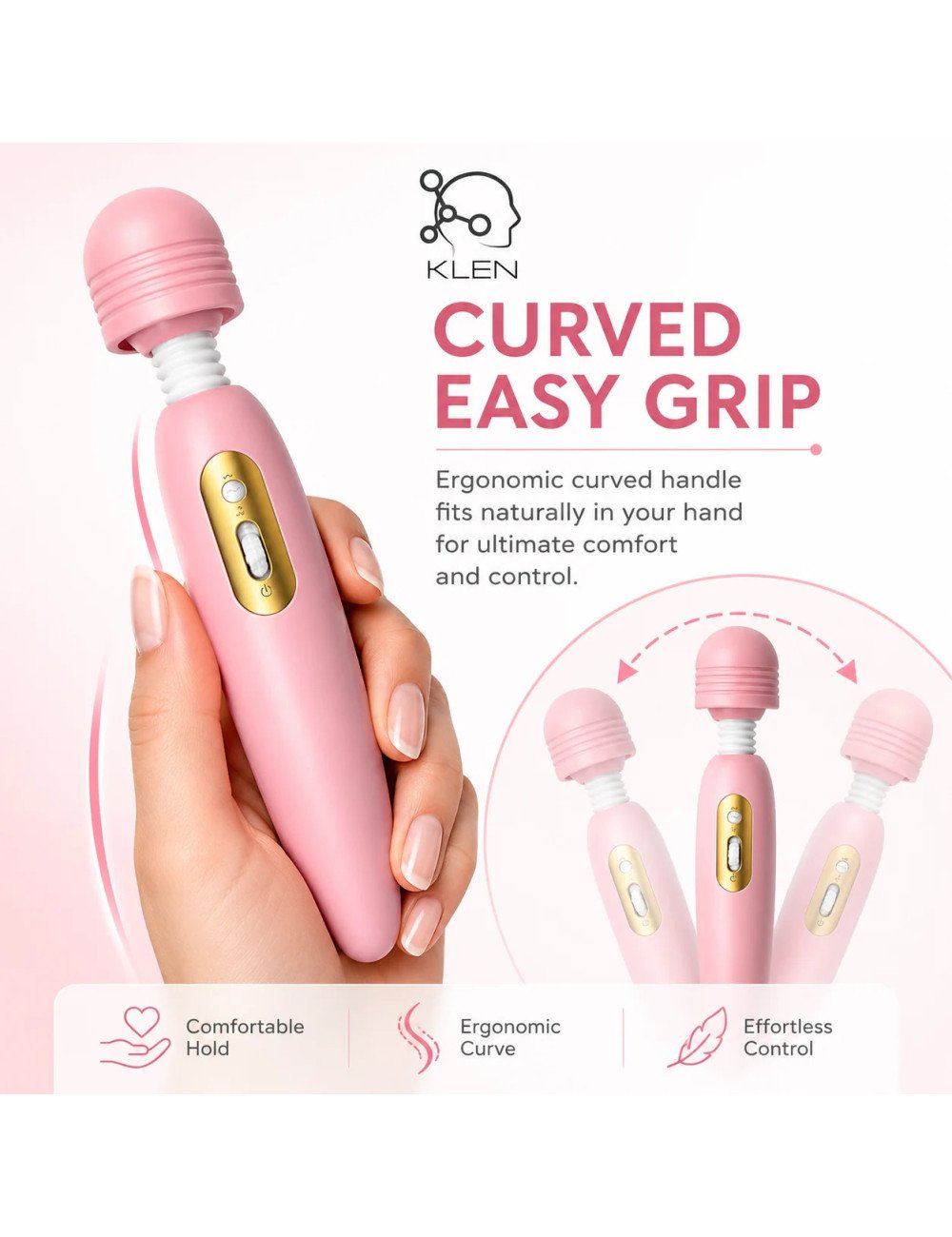 Women Massager Machine for Personal Care Electric Handheld Rechargeable Wireless Portable Wellness Device for Relaxation