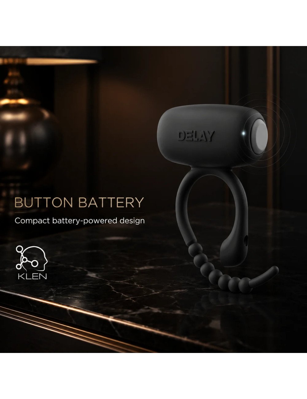 Massage Machine Vibration for Men Waterproof Portable Body Massager, Rechargeable Handheld Personal Care Tool with Flexible Ring