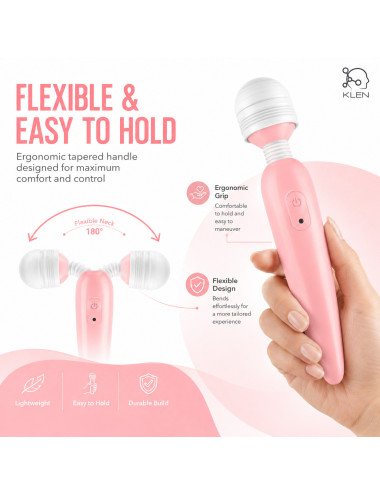 Massage Vibration Machine for Women – Rechargeable Personal Massager with 10 Modes, Portable Self-Care & Stress Relief Tool