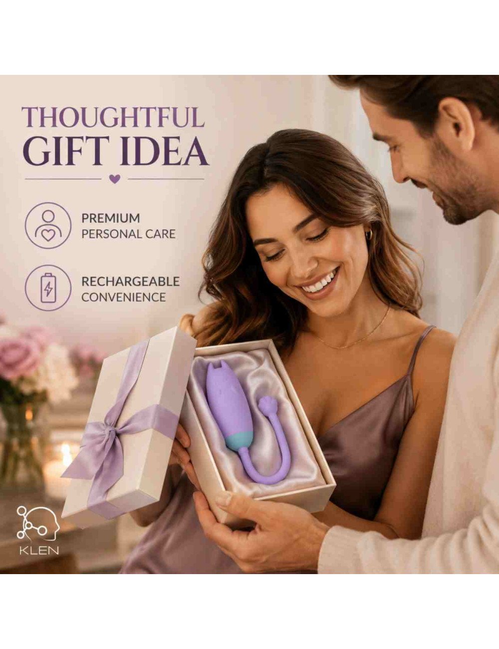 Women Body Relaxation Massager, Remote Control & App Operated, 10 Speed Modes, USB Rechargeable Portable Massage Machine
