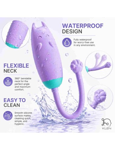 Women Body Relaxation Massager, Remote Control & App Operated Vibrator 10 Speed Modes USB Rechargeable Portable Massage Machine