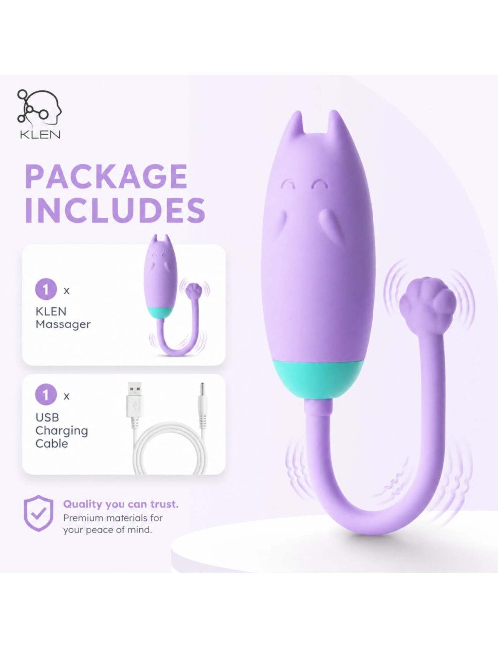 Women Body Relaxation Massager, Remote Control & App Operated, 10 Speed Modes, USB Rechargeable Portable Massage Machine