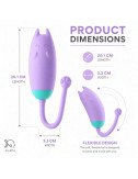 Women Body Relaxation Massager, Remote Control & App Operated Vibrator 10 Speed Modes USB Rechargeable Portable Massage Machine