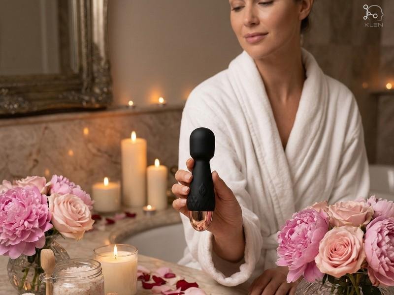 soft silicone massager with smooth and skin-friendly texture