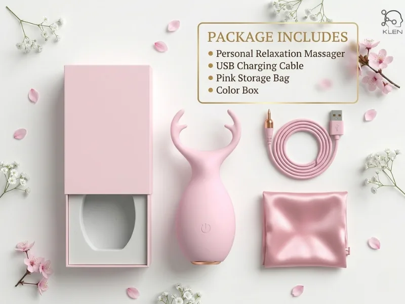soft silicone personal massager with smooth finish
