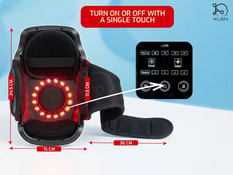 leg massager for pain relief with adjustable heat levels