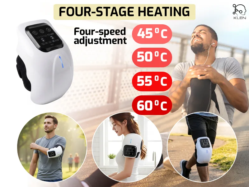 portable electric knee massager for joint pain relief