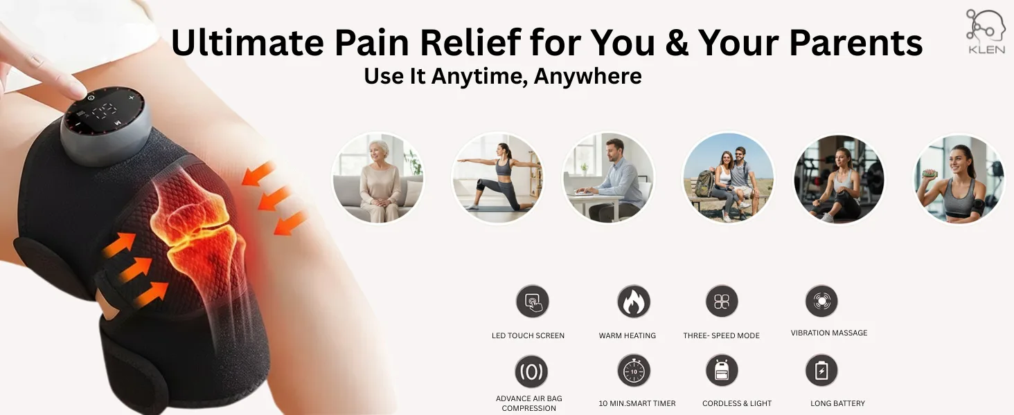Knee Pad Support Massager