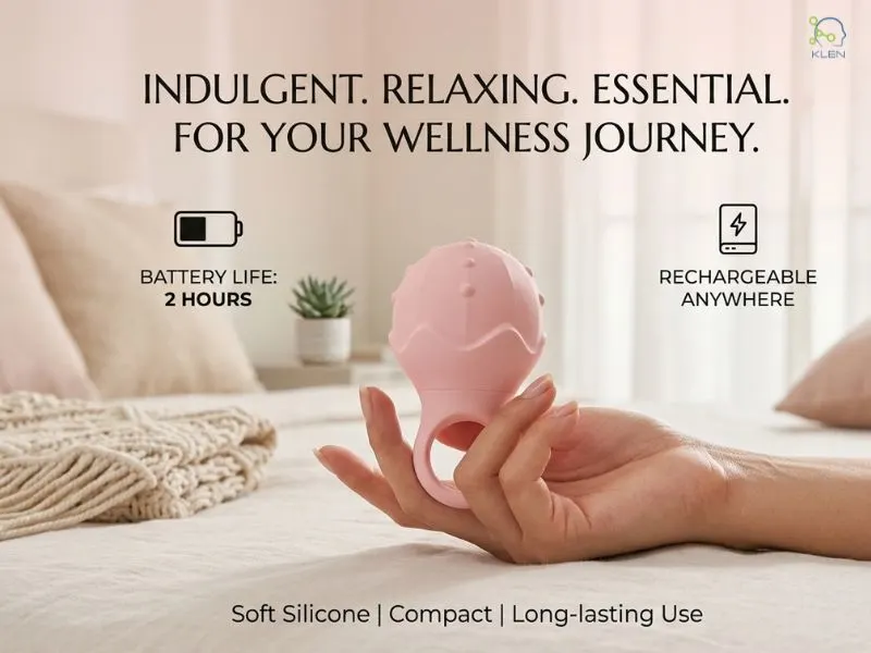 Portable rechargeable personal massager for women wellness and comfort