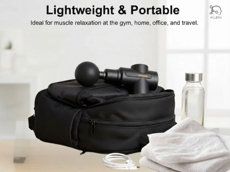 Deep tissue gun massager for muscle pain relief and recovery