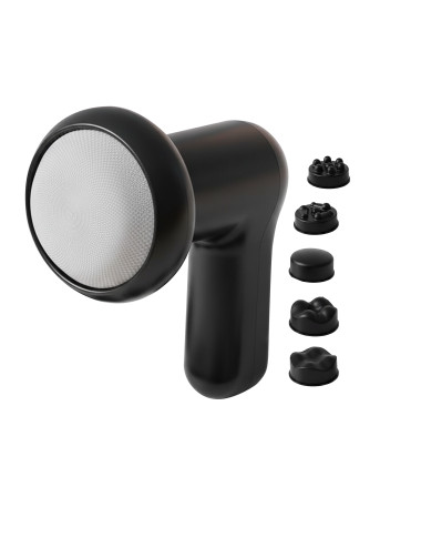 KLEN Rechargeable Mini Handheld Massager with 5 Interchangeable Heads –