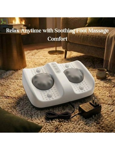 Foot Massager Machine for Pain Relief with Deep Kneading, Vibrating Heat Therapy and Comfortable Relaxation for Home Use Daily