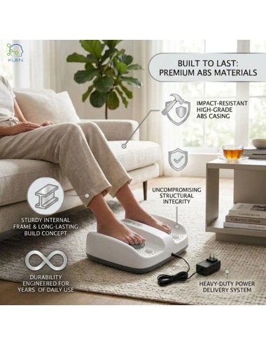 Foot Massager Machine for Pain Relief with Deep Kneading, Vibrating Heat Therapy and Comfortable Relaxation for Home Use Daily